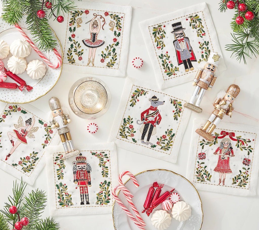 Nutcracker Cocktail Napkins The Linen Gallery