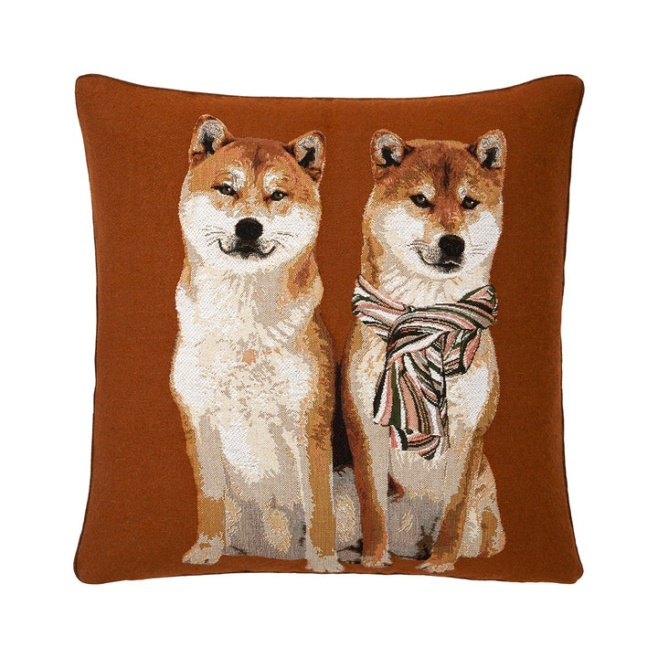 Karl and Barnabe Decorative Pillow Cognac