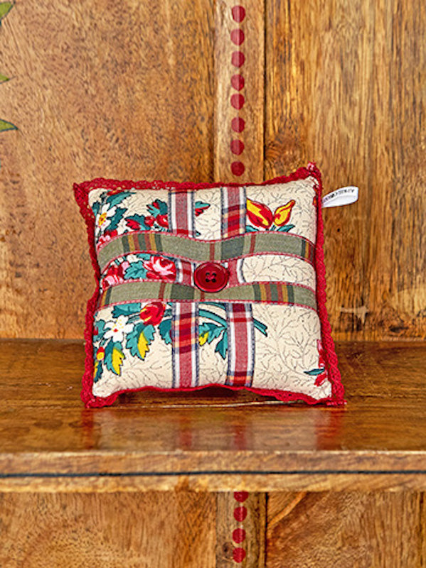 Belle Vue Patchwork Square Pin Cushion