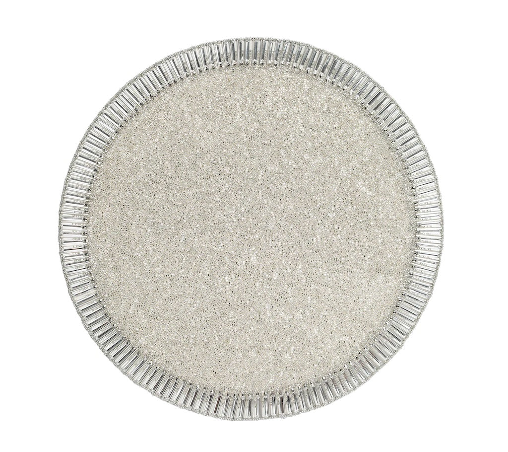 Bevel Placemat Silver/Crystal