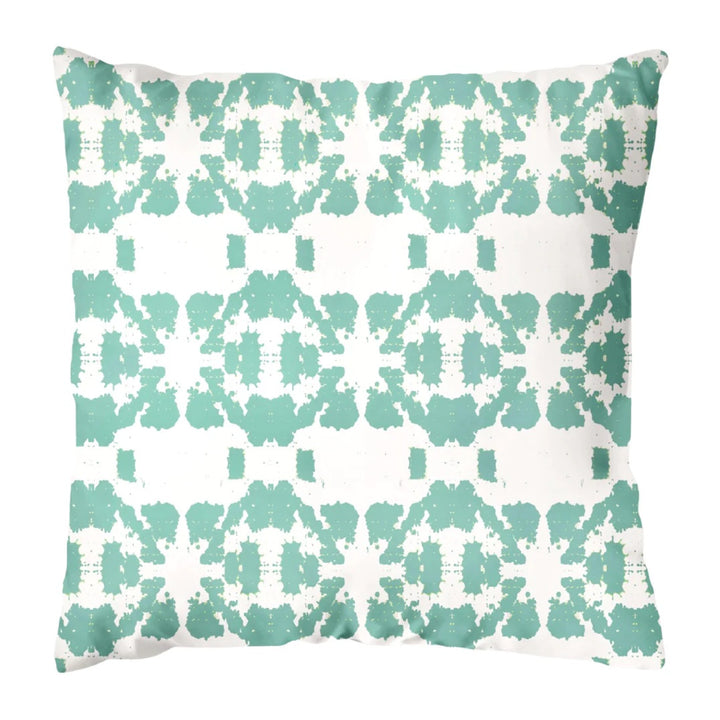 Mosaic Turquoise Outdoor Pillow
