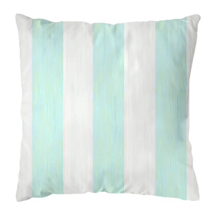 Versailles Stripe Aqua Outdoor Pillow