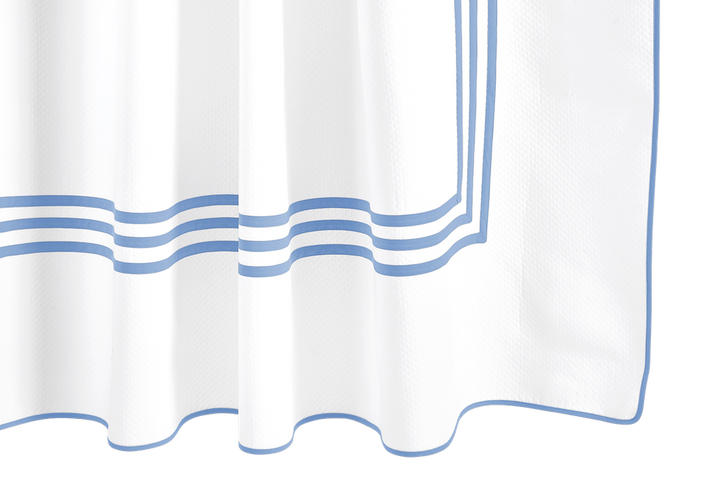 Matouk Newport Shower Curtain Azure