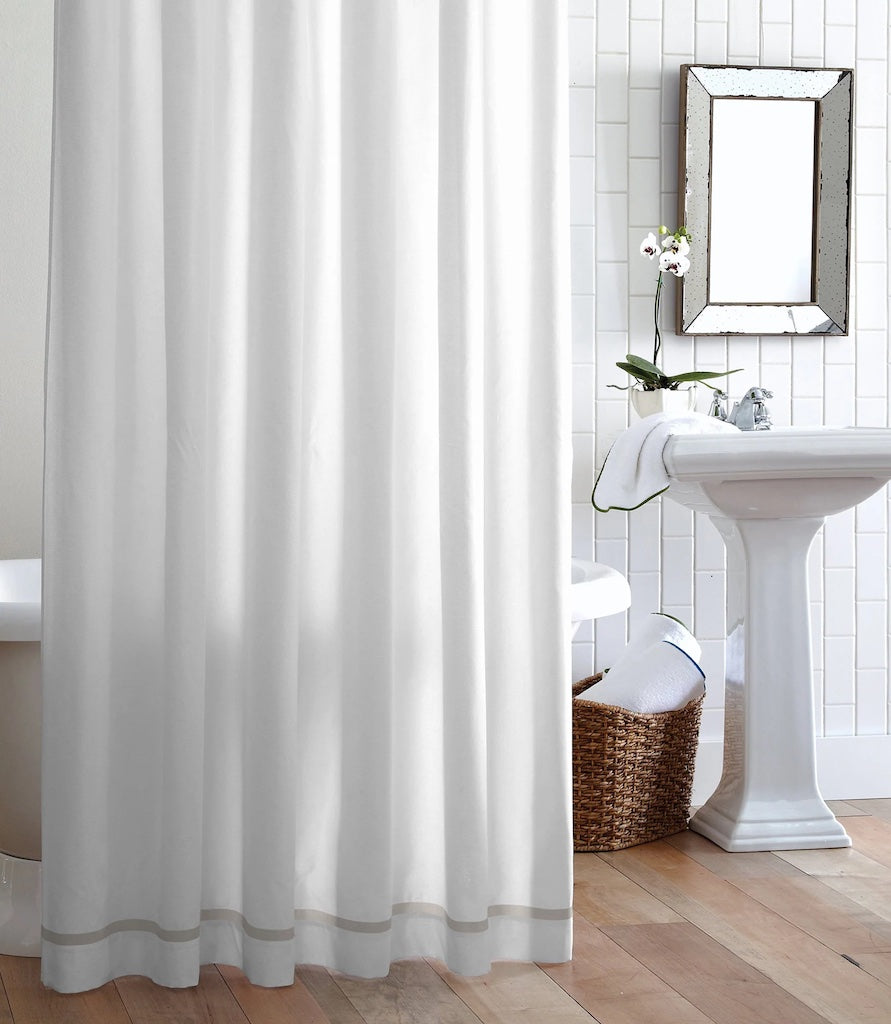 Pique Shower Curtain Linen