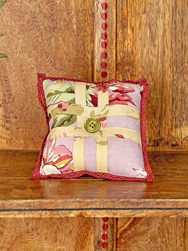 Cottage Core Patchwork Square Pin Cushion