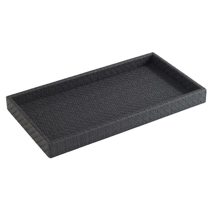 Wicker Bath Accessories in Black