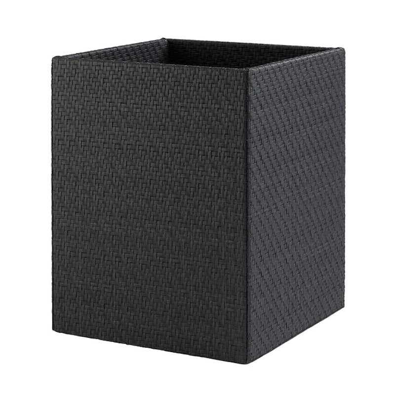 Wicker Bath Accessories in Black