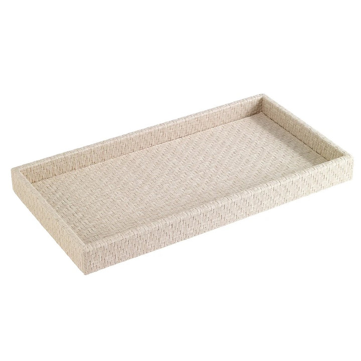 Wicker Bath Accessories in Cream