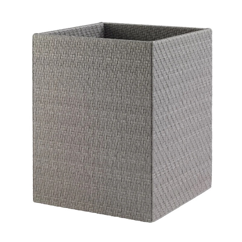 Wicker Bath Accessories in Gray