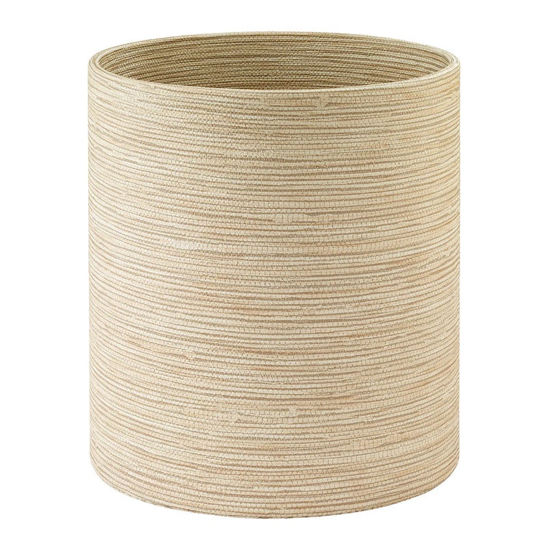 Grasscloth Bath Accessories in Latte