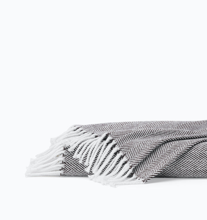 Celine Throw White/Mocha