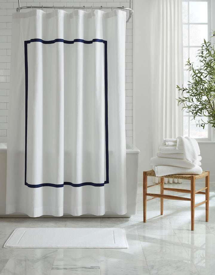 Estate Shower Curtain White/Navy