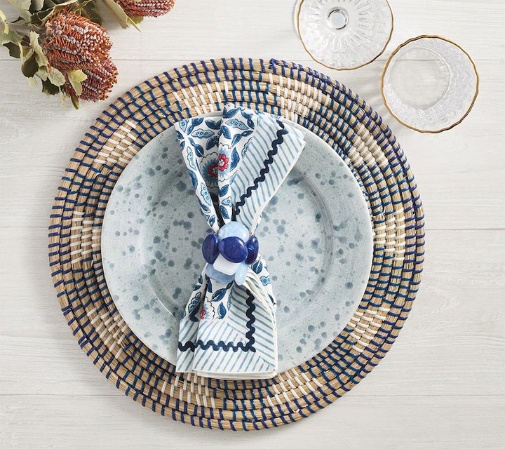 Majorelle Napkin in Red, White & Blue