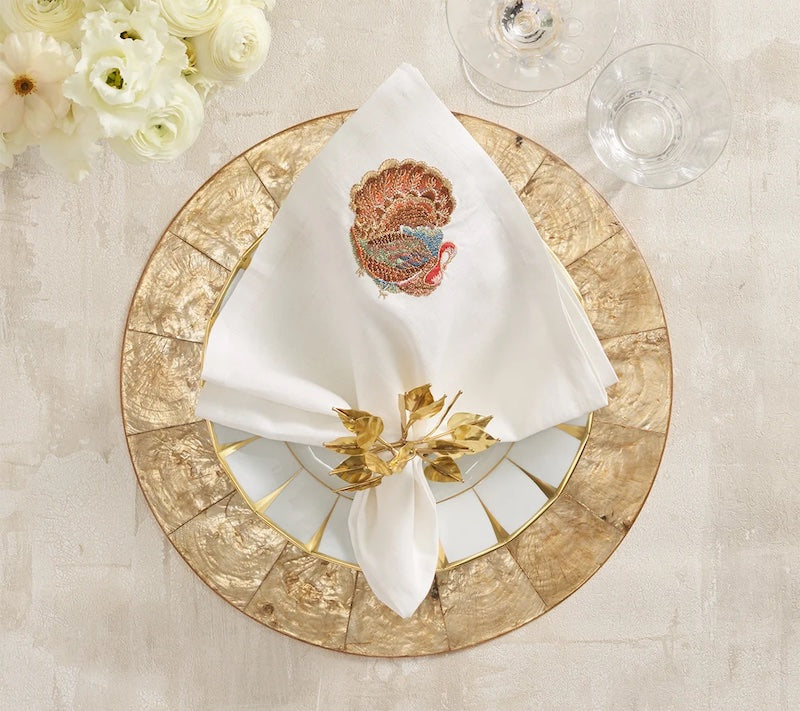 Gobble Napkin in White & Multi