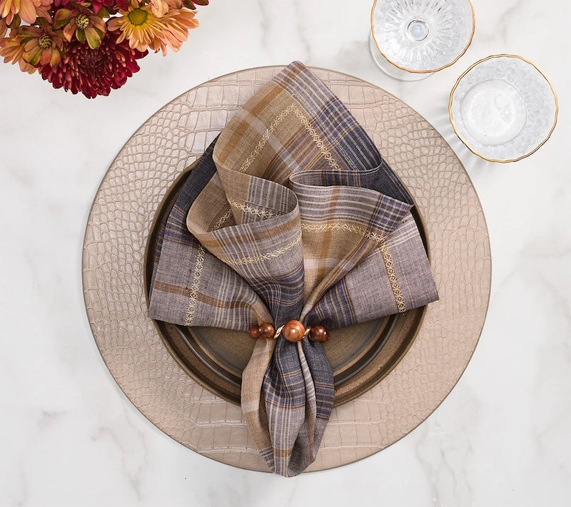 Henley Napkin in Brown & Multi