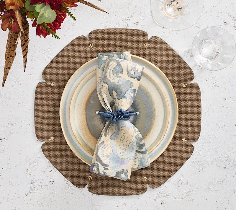 Divot Placemat in Umber