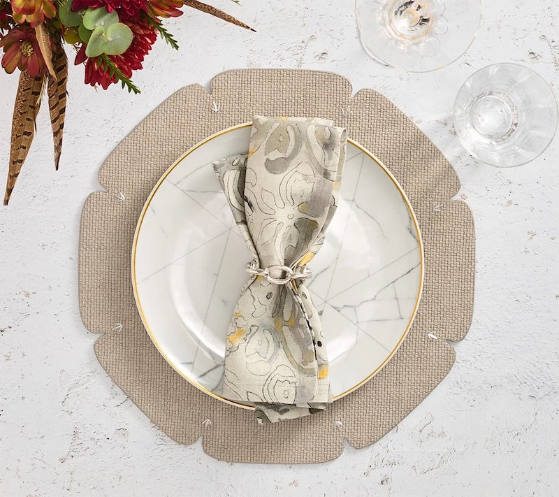 Divot Placemat in Gray