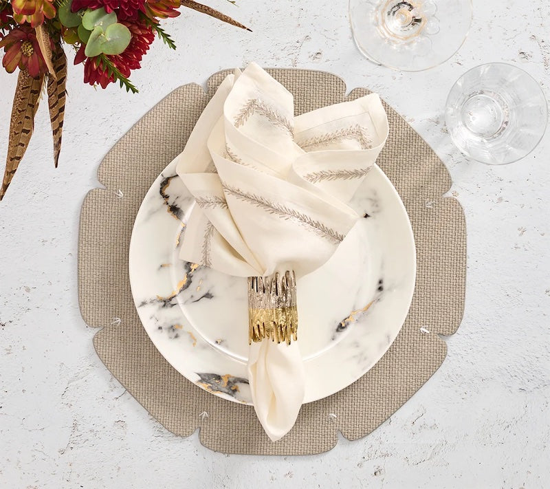 Divot Placemat in Gray