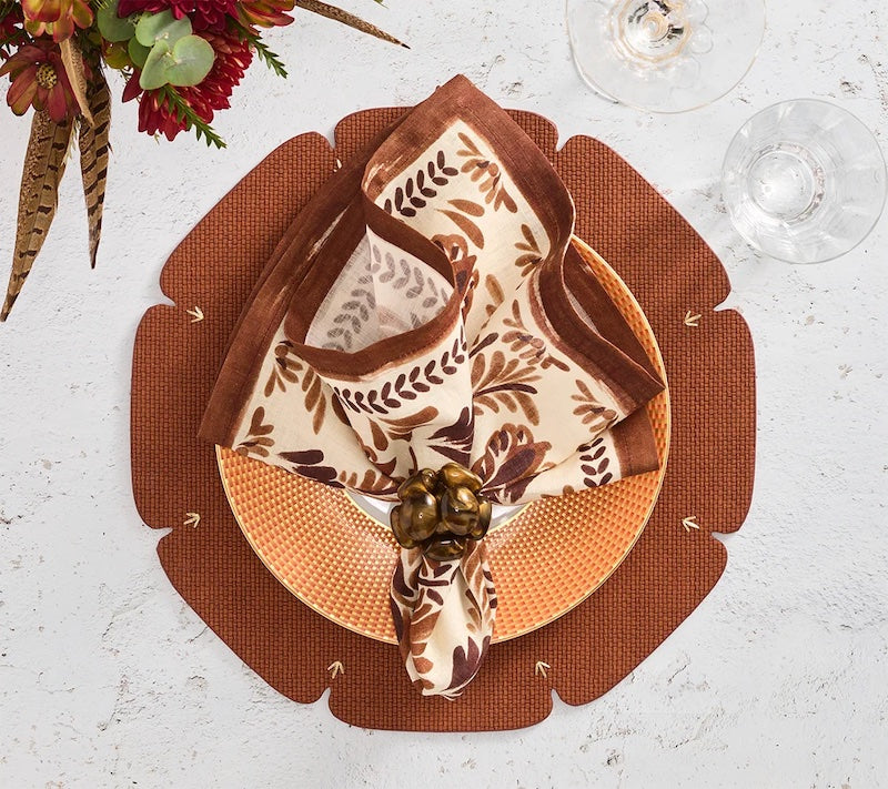 Divot Placemat in Brown