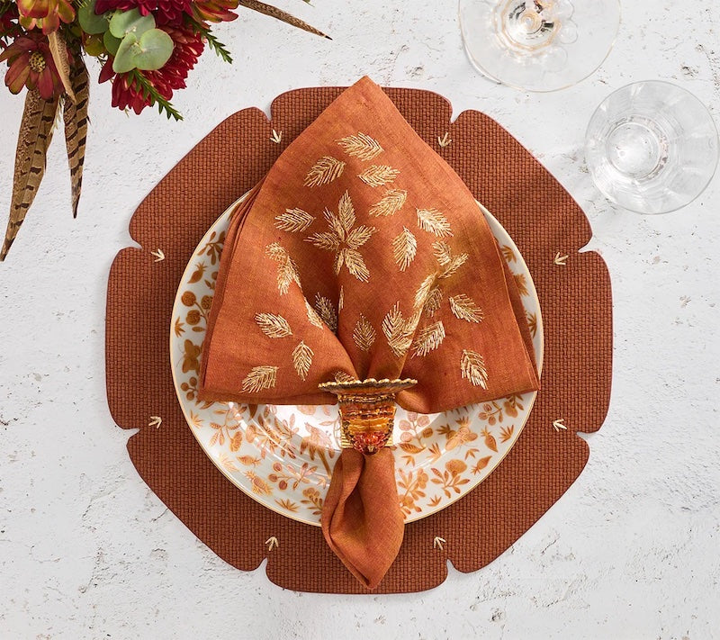 Divot Placemat in Brown