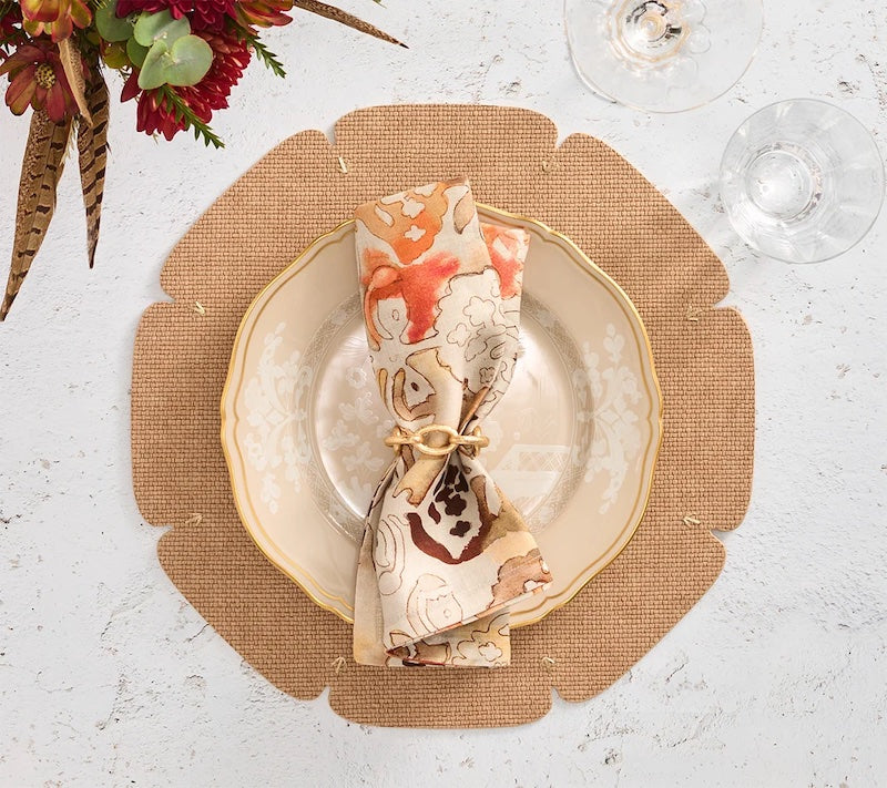 Divot Placemat in Tan
