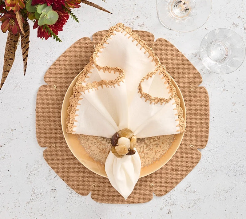 Divot Placemat in Tan