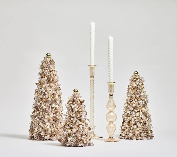 Gilded Spray Xmas Tree in Gold & Crystal
