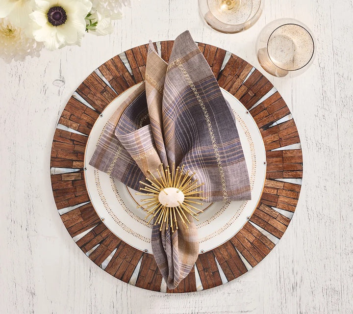 Henley Napkin in Brown & Multi