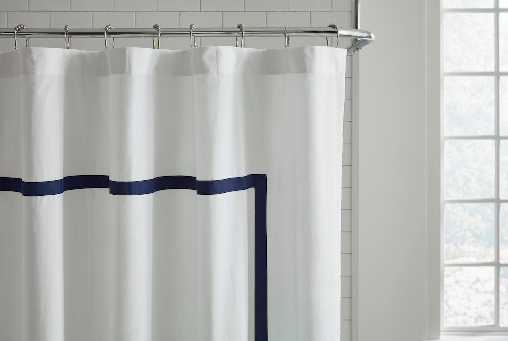 Estate Shower Curtain White/Navy