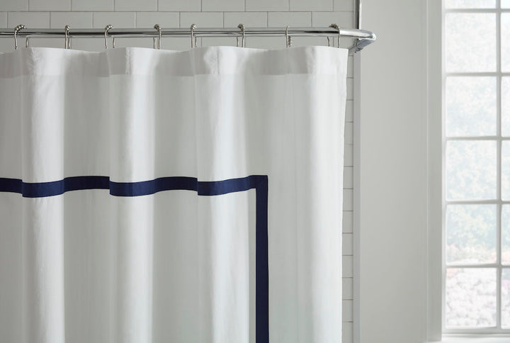 Estate Shower Curtain White/Navy