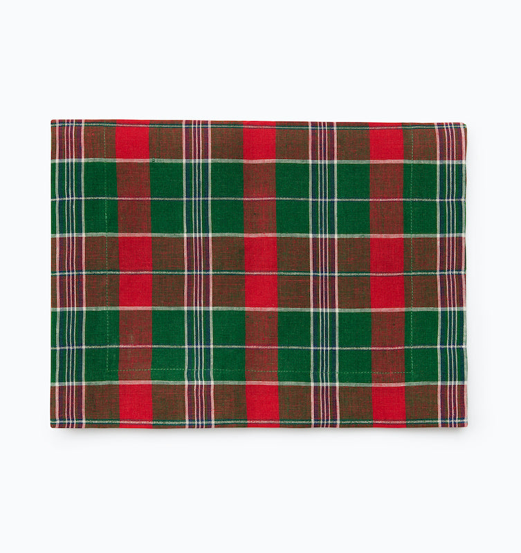 Masseria Table Linens Emerald/Red