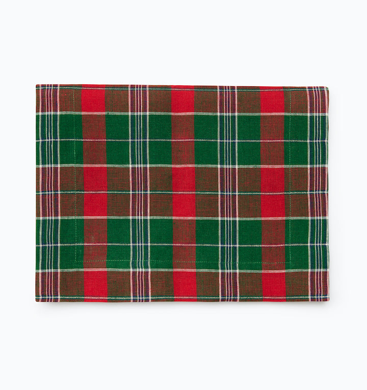 Masseria Table Linens Emerald/Red