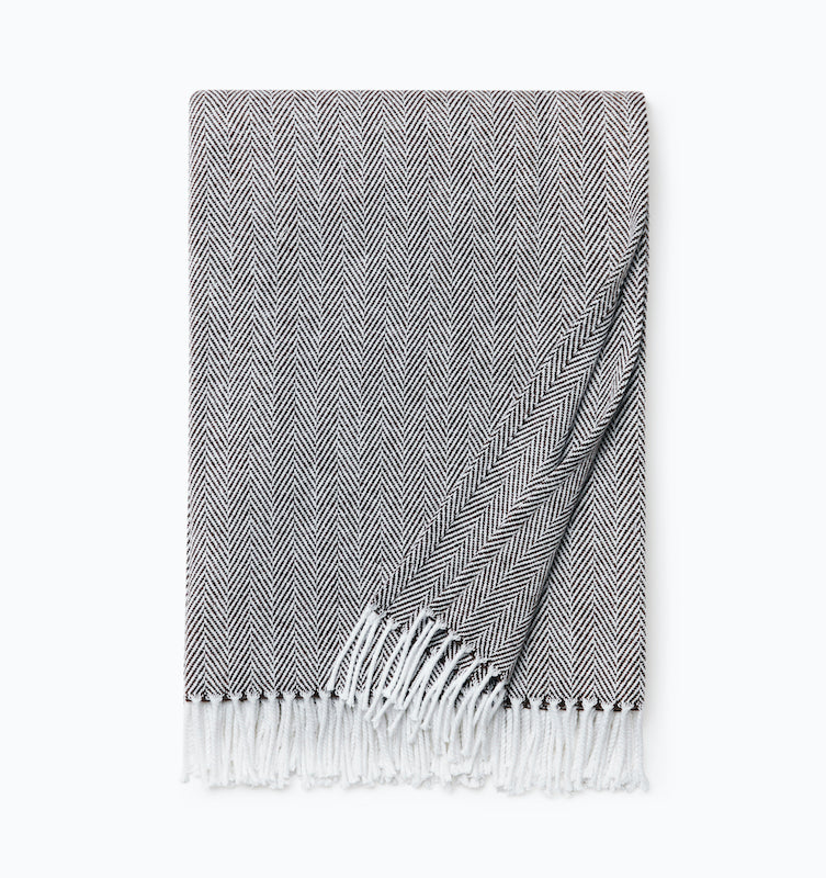 Celine Throw White/Mocha