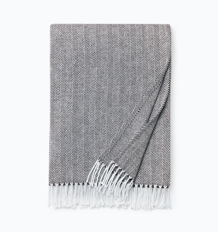 Celine Throw White/Mocha