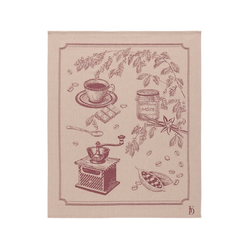 Cafe Tea Towel Cerise