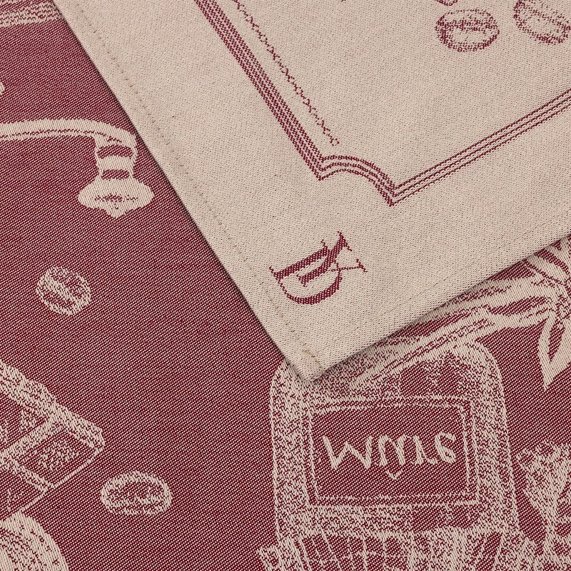 Cafe Tea Towel Cerise