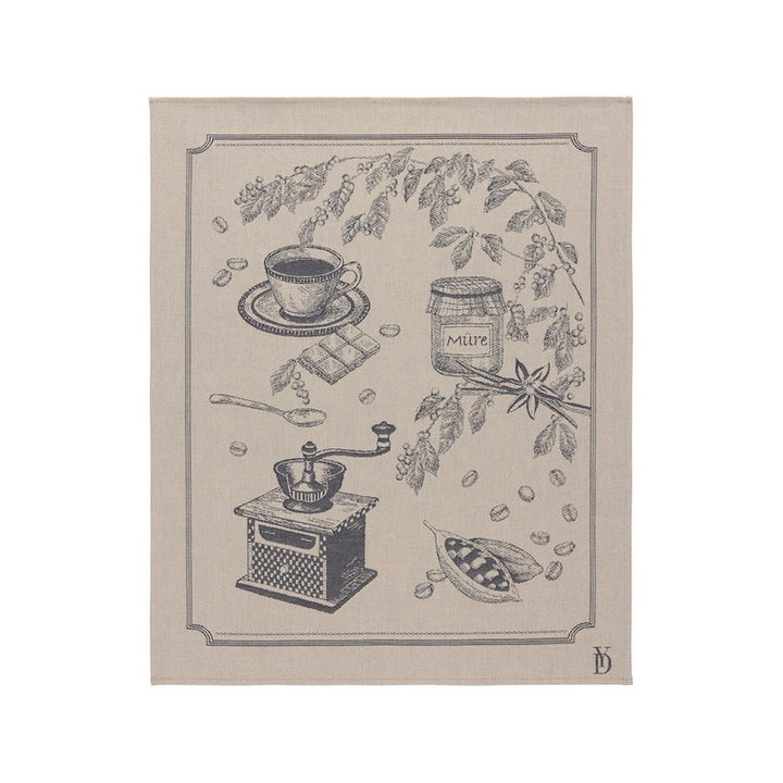 Cafe Tea Towel Encre