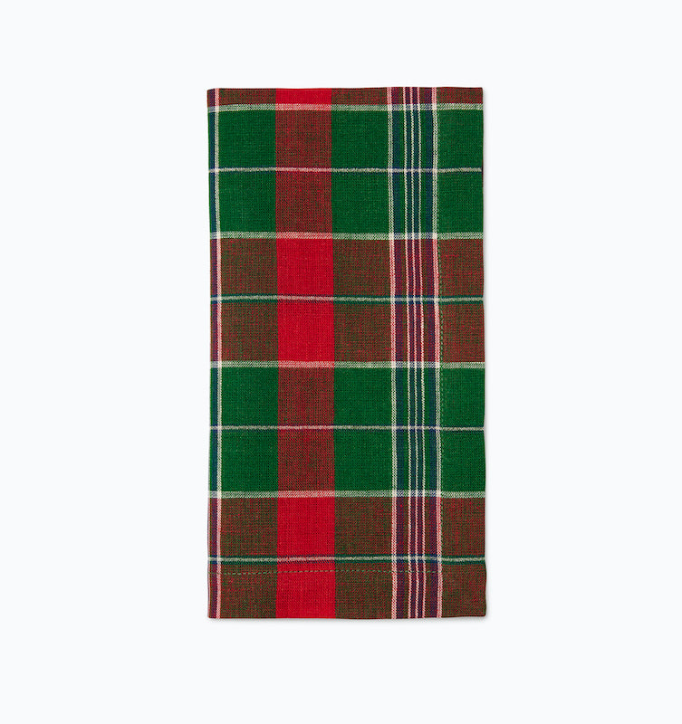 Masseria Table Linens Emerald/Red