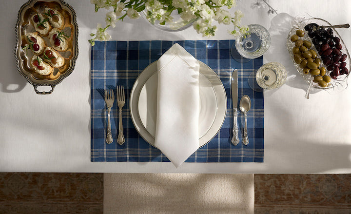 Masseria Table Linens Cadet/Navy