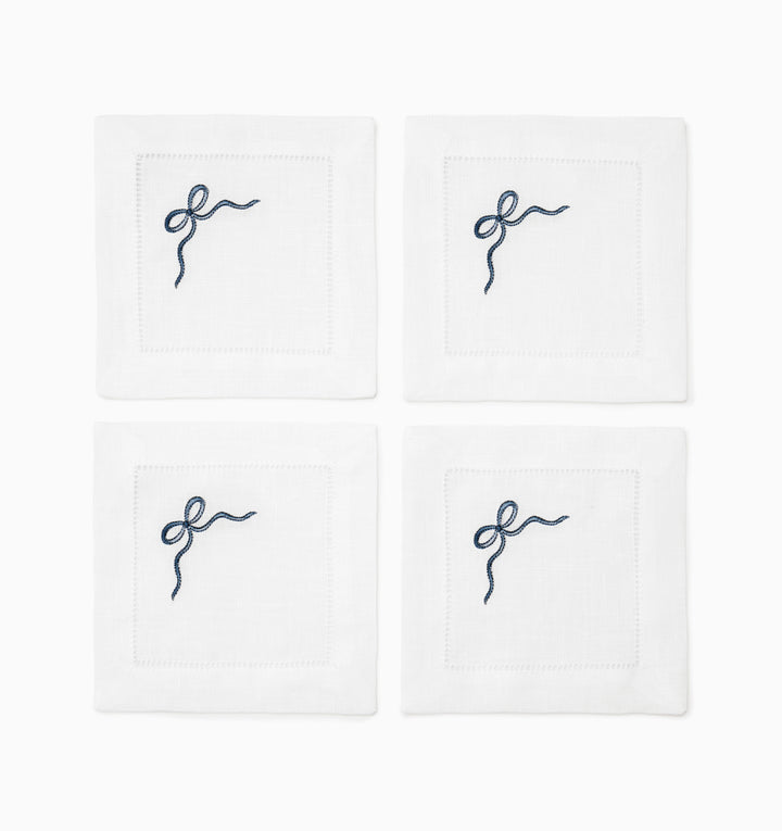 Regalo Cocktail Napkins White/Blue