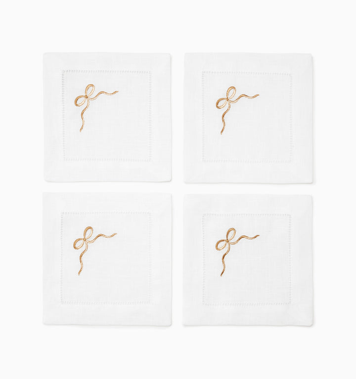 Regalo Cocktail Napkins White/Beige
