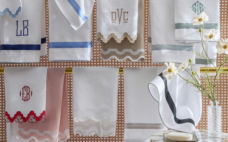 Matouk Lowell Guest Towels White