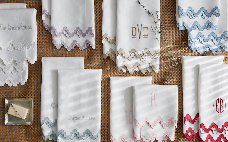 Matouk Aziza Guest Towels Khaki