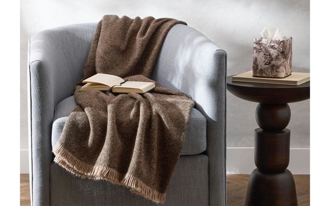 Matouk Bernardo Throw Topaz