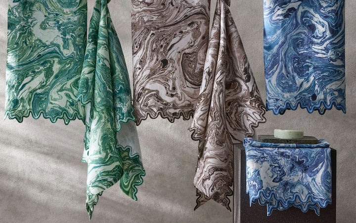 Matouk Balthazar Guest Towels Emerald