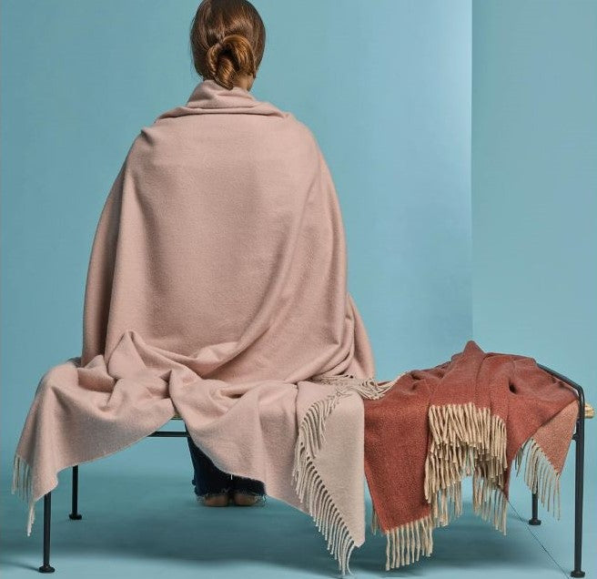 Matouk Paley Throw Bone and Parchment