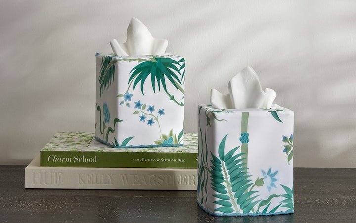 Matouk Schumacher Palmyra Tissue Box Cover