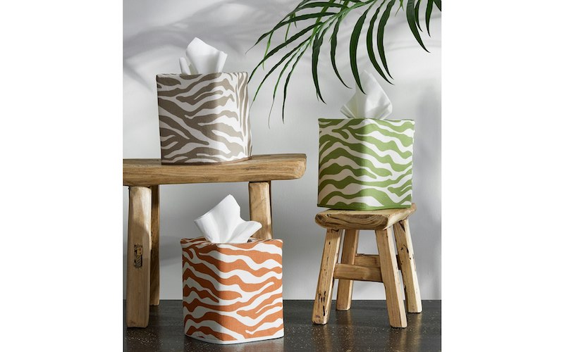 Matouk Schumacher Regine Tissue Box Cover Grass