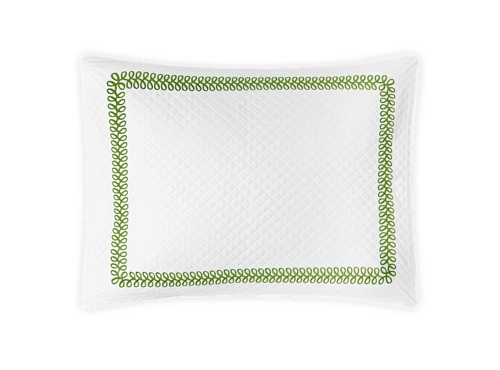 Matouk Schumacher Astor Braid Matelasse Grass