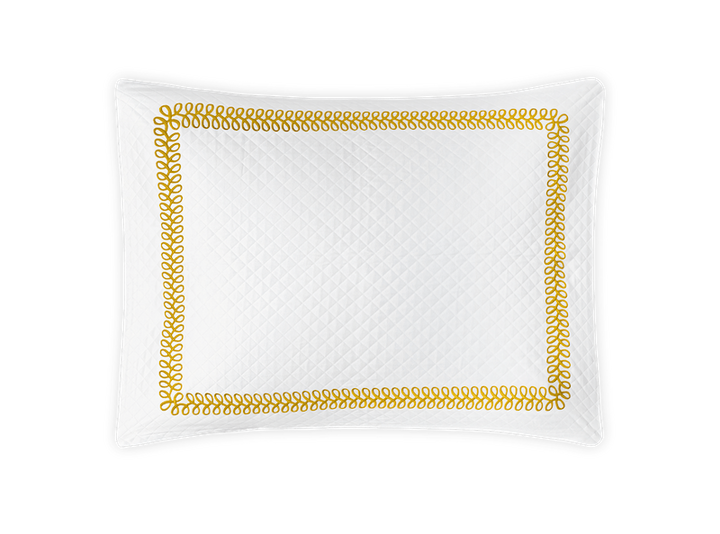 Matouk Schumacher Astor Braid Matelasse Lemon